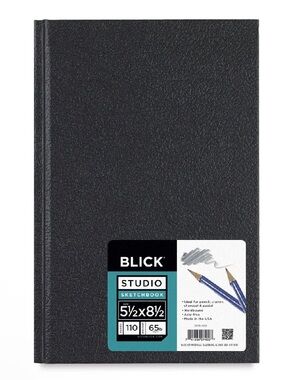 Blick Studio Sketchbook Hardbound Sketchbook Black - 5 1/2 x 8 1/2 - 110 Pages